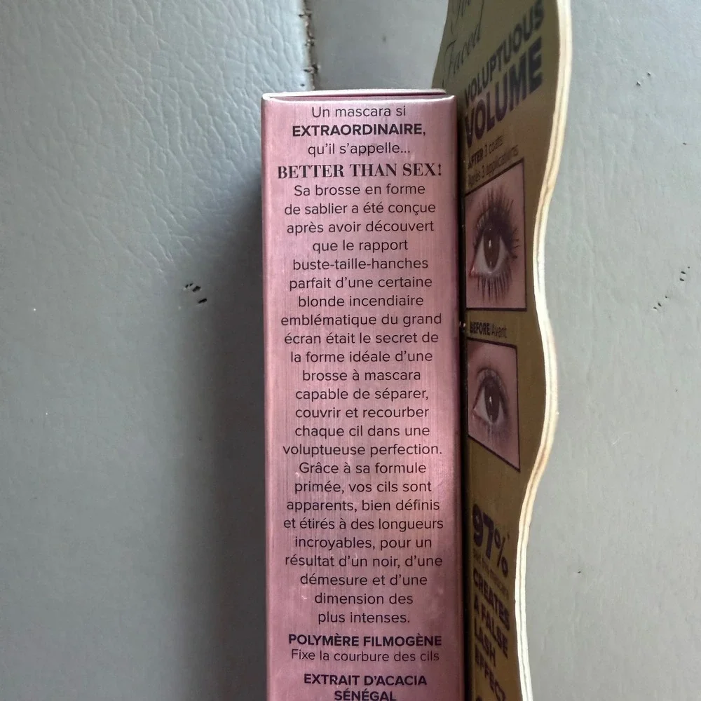 Too Faced Better Than S** Voluptuous Volume Mascara Black 0.27oz New in Box